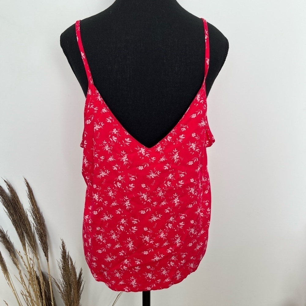 NWT Shwiing Floral pink / Red Women's Top size large - Picture 3 of 5